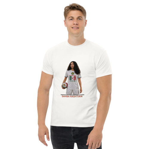 unisex-classic-tee-white-front-6a2d6192b1be8.jpg Unisex classic tee - Jāvid Nām Collection - Sahba Rashtian