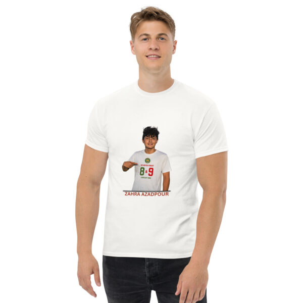 unisex-classic-tee-white-front-6a2d63573f82f.jpg Unisex classic tee - Jāvid Nām Collection - Zahra Azadpour