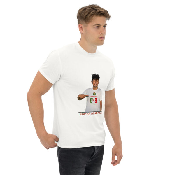unisex-classic-tee-white-right-front-6a2d635742687.jpg Unisex classic tee - Jāvid Nām Collection - Zahra Azadpour